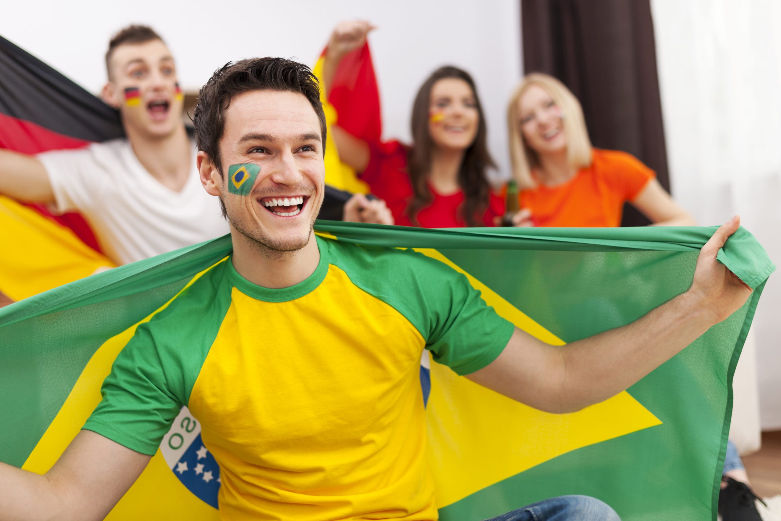 Imagem de brasileiro comemorando a Copa do Mundo