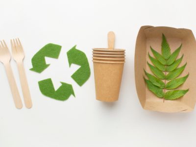 Texto de capa da matéria sobre embalagens sustentáveis para restaurantes