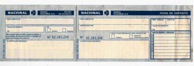 Segundo Pricila, o formulário do Banco Nacional era no estilo desse da imagem