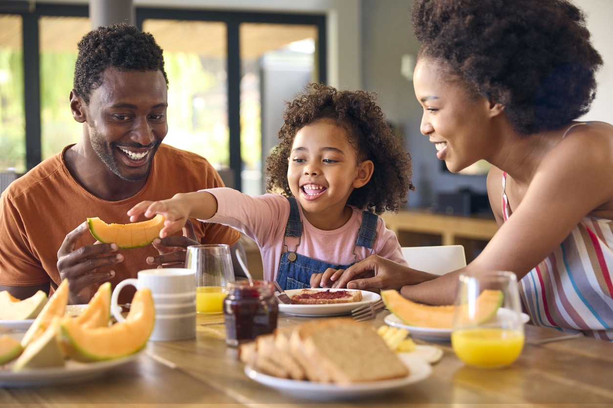 Café da manhã em família